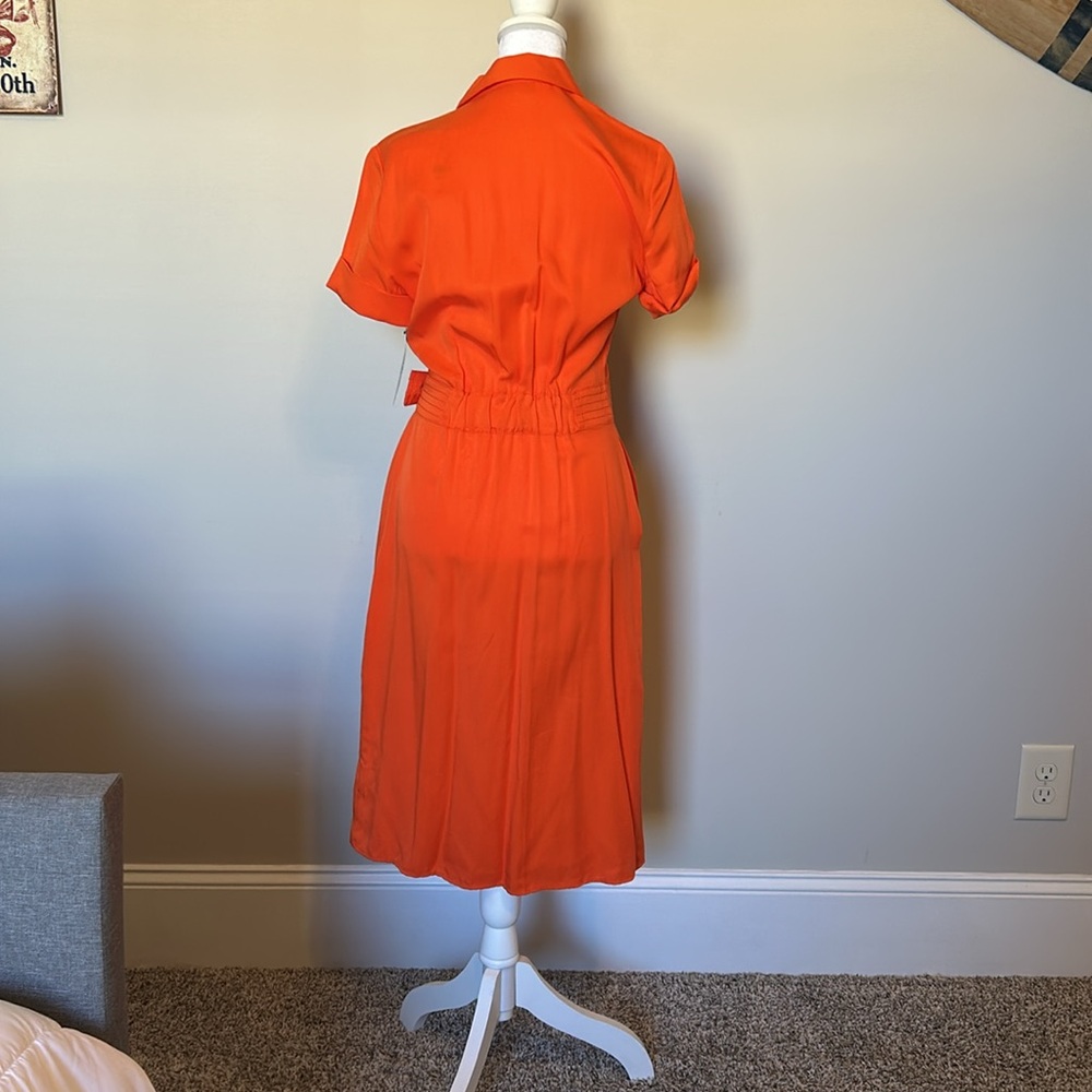 New York & co orange dress NWT. Size xs - Picture 2 of 4